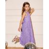 imageGRACE KARIN Girls Sequin Dress Formal Party Elegant Fancy Girls Maxi Long Dress for 514YPurple