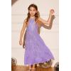imageGRACE KARIN Girls Sequin Dress Formal Party Elegant Fancy Girls Maxi Long Dress for 514YPurple