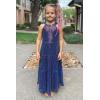 imageGRACE KARIN Girls Sequin Dress Formal Party Elegant Fancy Girls Maxi Long Dress for 514YPurple Multicolored