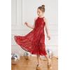 imageGRACE KARIN Girls Sequin Dress Formal Party Elegant Fancy Girls Maxi Long Dress for 514YRed