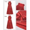 imageGRACE KARIN Girls Sequin Dress Formal Party Elegant Fancy Girls Maxi Long Dress for 514YRed