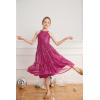 imageGRACE KARIN Girls Sequin Dress Formal Party Elegant Fancy Girls Maxi Long Dress for 514YRose Red