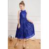 imageGRACE KARIN Girls Sequin Dress Formal Party Elegant Fancy Girls Maxi Long Dress for 514YRoyal Blue