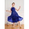 imageGRACE KARIN Girls Sequin Dress Formal Party Elegant Fancy Girls Maxi Long Dress for 514YRoyal Blue