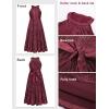 imageGRACE KARIN Girls Sequin Dress Formal Party Elegant Fancy Girls Maxi Long Dress for 514YWine Red