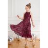 imageGRACE KARIN Girls Sequin Dress Formal Party Elegant Fancy Girls Maxi Long Dress for 514YWine Red