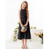 imageGRACE KARIN Girls Sleeveless Casual Aline Flowy Summer Maxi Dress for 514 YearsBlack