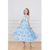 imageGRACE KARIN Girls Sleeveless Casual Aline Flowy Summer Maxi Dress for 514 YearsBlue Flower