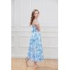 imageGRACE KARIN Girls Sleeveless Casual Aline Flowy Summer Maxi Dress for 514 YearsBlue Flower