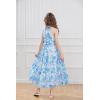 imageGRACE KARIN Girls Sleeveless Casual Aline Flowy Summer Maxi Dress for 514 YearsBlue Flower