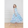 imageGRACE KARIN Girls Sleeveless Casual Aline Flowy Summer Maxi Dress for 514 YearsBlue Flower