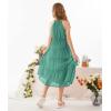 imageGRACE KARIN Girls Sleeveless Casual Aline Flowy Summer Maxi Dress for 514 YearsBlue Green