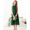 imageGRACE KARIN Girls Sleeveless Casual Aline Flowy Summer Maxi Dress for 514 YearsGreen