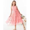 imageGRACE KARIN Girls Sleeveless Casual Aline Flowy Summer Maxi Dress for 514 YearsLight Pink