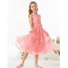 imageGRACE KARIN Girls Sleeveless Casual Aline Flowy Summer Maxi Dress for 514 YearsLight Pink