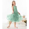imageGRACE KARIN Girls Sleeveless Casual Aline Flowy Summer Maxi Dress for 514 YearsMint Green