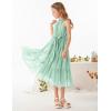 imageGRACE KARIN Girls Sleeveless Casual Aline Flowy Summer Maxi Dress for 514 YearsMint Green