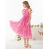 imageGRACE KARIN Girls Sleeveless Casual Aline Flowy Summer Maxi Dress for 514 YearsPink