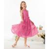 imageGRACE KARIN Girls Sleeveless Casual Aline Flowy Summer Maxi Dress for 514 YearsPink