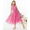 imageGRACE KARIN Girls Sleeveless Casual Aline Flowy Summer Maxi Dress for 514 YearsPink