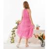 imageGRACE KARIN Girls Sleeveless Casual Aline Flowy Summer Maxi Dress for 514 YearsPink