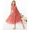 imageGRACE KARIN Girls Sleeveless Casual Aline Flowy Summer Maxi Dress for 514 YearsPink1