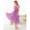imageGRACE KARIN Girls Sleeveless Casual Aline Flowy Summer Maxi Dress for 514 YearsPurple