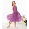 imageGRACE KARIN Girls Sleeveless Casual Aline Flowy Summer Maxi Dress for 514 YearsPurple