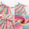 imageGRACE KARIN Girls Sleeveless Casual Aline Flowy Summer Maxi Dress for 514 YearsRainbow