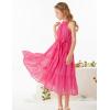 imageGRACE KARIN Girls Sleeveless Casual Aline Flowy Summer Maxi Dress for 514 YearsRose Red