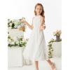 imageGRACE KARIN Girls Sleeveless Casual Aline Flowy Summer Maxi Dress for 514 YearsWhite