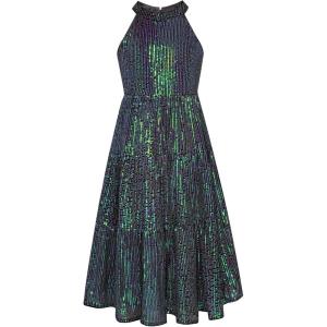 imageGRACE KARIN Girls Sequin Dress Formal Party Elegant Fancy Girls Maxi Long Dress for 514YBlue Multicolored