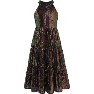imageGRACE KARIN Girls Sequin Dress Formal Party Elegant Fancy Girls Maxi Long Dress for 514YMulticolor 3