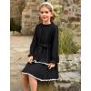 imageGRACE KARIN Girls Long Sleeve Dress Fall Winter Casual Cute Elegant Back to School Dresses for Girl 514Black