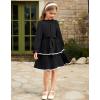 imageGRACE KARIN Girls Long Sleeve Dress Fall Winter Casual Cute Elegant Back to School Dresses for Girl 514Black
