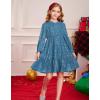 imageGRACE KARIN Girls Long Sleeve Fall Dress Girl Fashion Party Casual Winter Holiday Christmas Dresses 512Blue