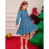 imageGRACE KARIN Girls Long Sleeve Fall Dress Girl Fashion Party Casual Winter Holiday Christmas Dresses 512Blue
