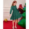 imageGRACE KARIN Girls Long Sleeve Fall Dress Girl Fashion Party Casual Winter Holiday Christmas Dresses 512Dark Green