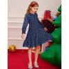 imageGRACE KARIN Girls Long Sleeve Fall Dress Girl Fashion Party Casual Winter Holiday Christmas Dresses 512Navy Blue