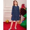imageGRACE KARIN Girls Long Sleeve Fall Dress Girl Fashion Party Casual Winter Holiday Christmas Dresses 512Navy Blue