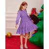 imageGRACE KARIN Girls Long Sleeve Fall Dress Girl Fashion Party Casual Winter Holiday Christmas Dresses 512Purple