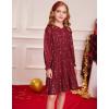 imageGRACE KARIN Girls Long Sleeve Fall Dress Girl Fashion Party Casual Winter Holiday Christmas Dresses 512Red