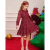 imageGRACE KARIN Girls Long Sleeve Fall Dress Girl Fashion Party Casual Winter Holiday Christmas Dresses 512Red