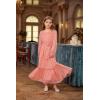 imageGRACE KARIN Girls Long Sleeve Fall Dress Kids Ruffle Casual Fashion Long Maxi Dress Size 614Pink