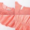 imageGRACE KARIN Girls Long Sleeve Fall Dress Kids Ruffle Casual Fashion Long Maxi Dress Size 614Pink