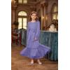 imageGRACE KARIN Girls Long Sleeve Fall Dress Kids Ruffle Casual Fashion Long Maxi Dress Size 614Purple