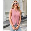 imageGRACE KARIN Summer Sleeveless Blazer Vest for Women Dressy Suit Vest Tank Tops Business Button Down Tshirts Office ShirtPink