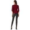 imageGRACE KARIN Summer Tops for Women 2024 Dressy 34 Chiffon Sleeve Wrap Blouses V Neck Business Casual Flowy TopsRed