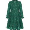 imageGRACE KARIN Girls Long Sleeve Fall Dress Girl Fashion Party Casual Winter Holiday Christmas Dresses 512Dark Green