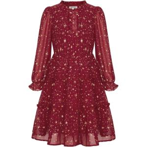 imageGRACE KARIN Girls Long Sleeve Fall Dress Girl Fashion Party Casual Winter Holiday Christmas Dresses 512Red